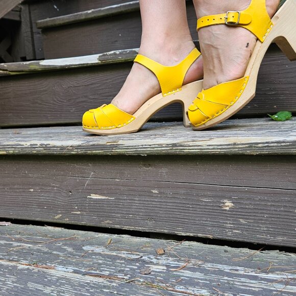 Swedish Hasbeens, Women's Clog Sandal, gently used - sz 39 - $150 - Picture 11 of 12